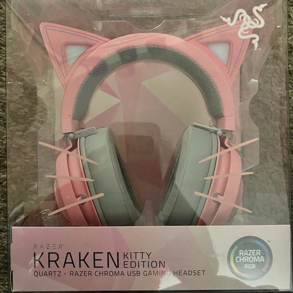 Razer Kraken Kitty V2 USB Wired RGB Headset - Quartz Pink - Picture 3 of 5